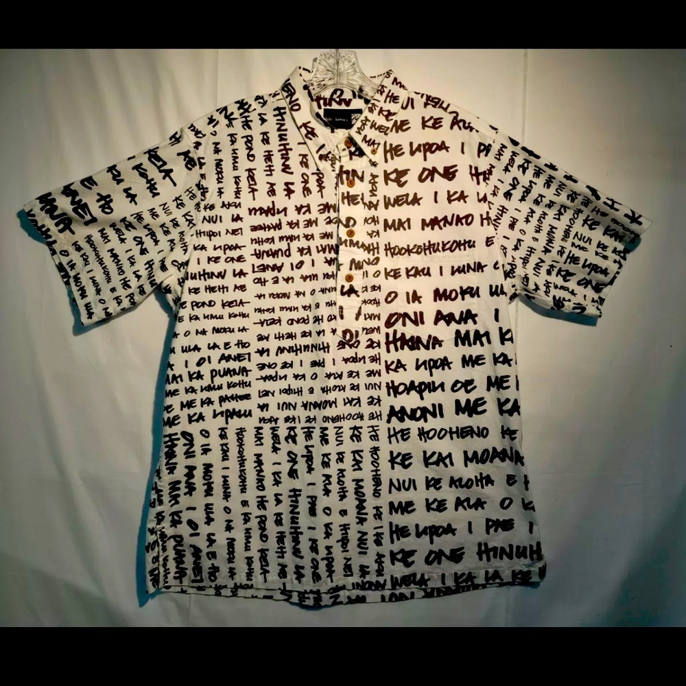 Sig Zane Hilo Hawaii 1/4 Button Hawaiian Aloha Shirt Mens Large Made In Hawaii